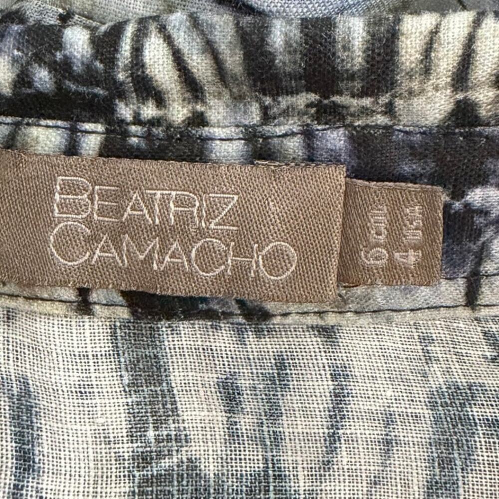 Beatriz Camacho Linen Wrap Maxi Dress Size 4 - Picture 4 of 5